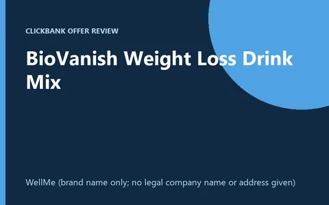 BioVanish cocoa drink mix product image
