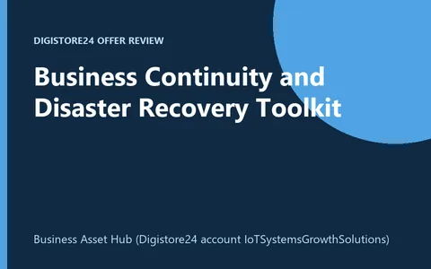Business Continuity and Disaster Recovery Toolkit product image