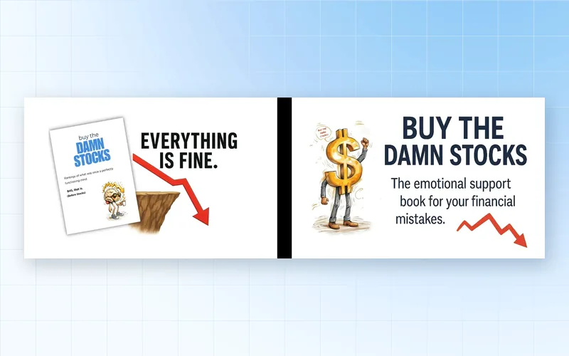 Buy the Damn Stocks sarcastic stock market humour ebook cover