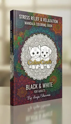 Cats and Dogs Mandala Coloring Book product image