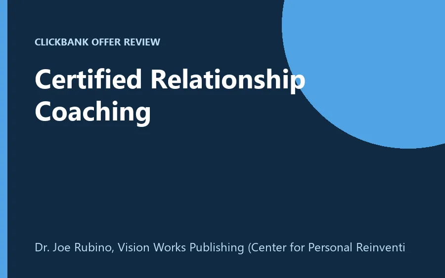 Certified Relationship Coaching by Dr. Joe Rubino product image