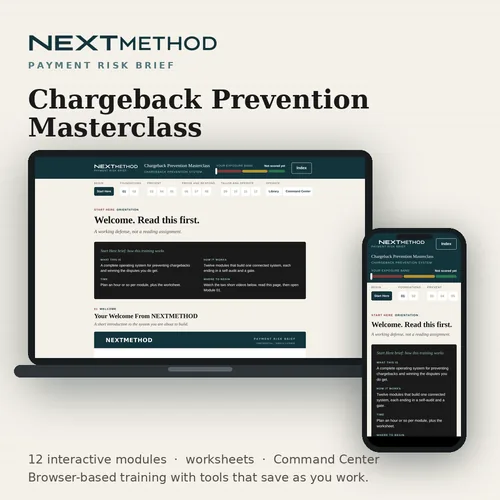 Chargeback Prevention Masterclass product image