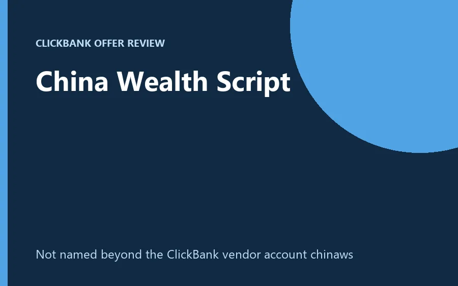 China Wealth Script product image