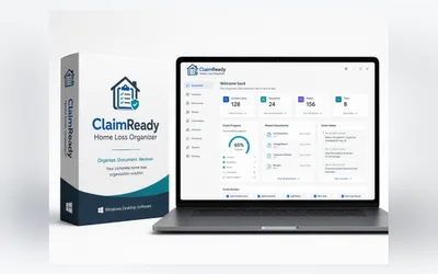 Product image from the seller's page for ClaimReady Home Loss Organizer