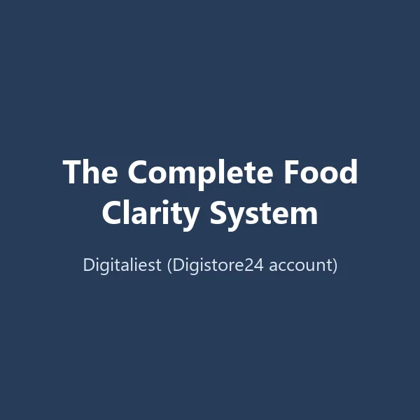 The Complete Food Clarity System product image