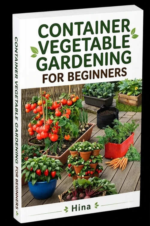 Container Vegetable Gardening For Beginners ebook cover