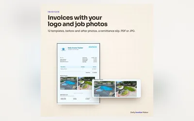 Invoice template image from the seller's page