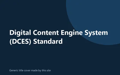Generic title cover made by this site for the DCES Standard prompt generator