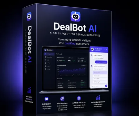 DealBot AI sales assistant dashboard image