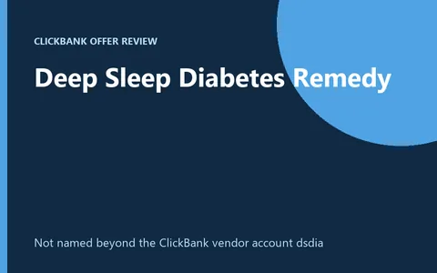 Deep Sleep Diabetes Remedy product image