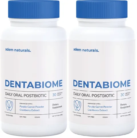 DentaBiome oral postbiotic chewable tablets, 2-bottle package
