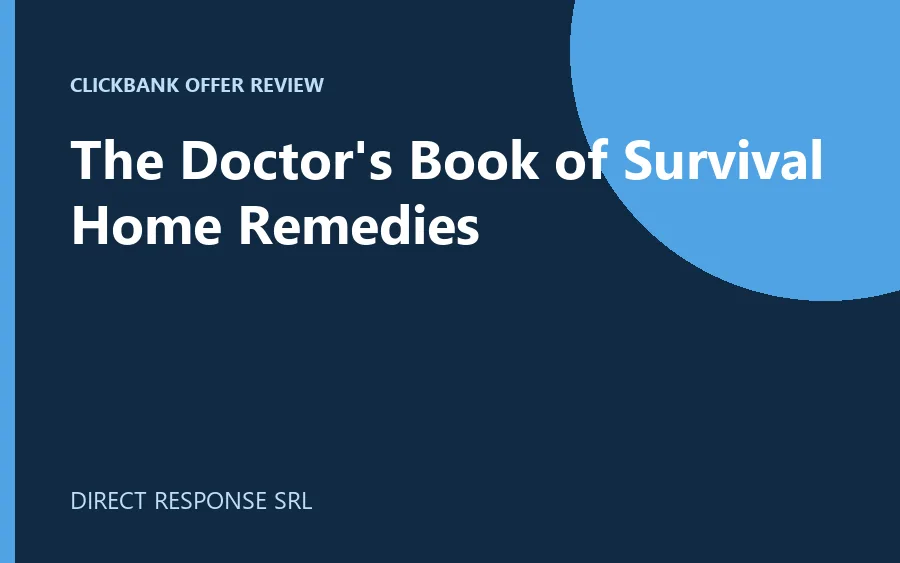 The Doctor's Book of Survival Home Remedies cover