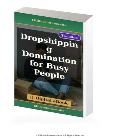 Dropshipping Domination for Busy People ebook cover