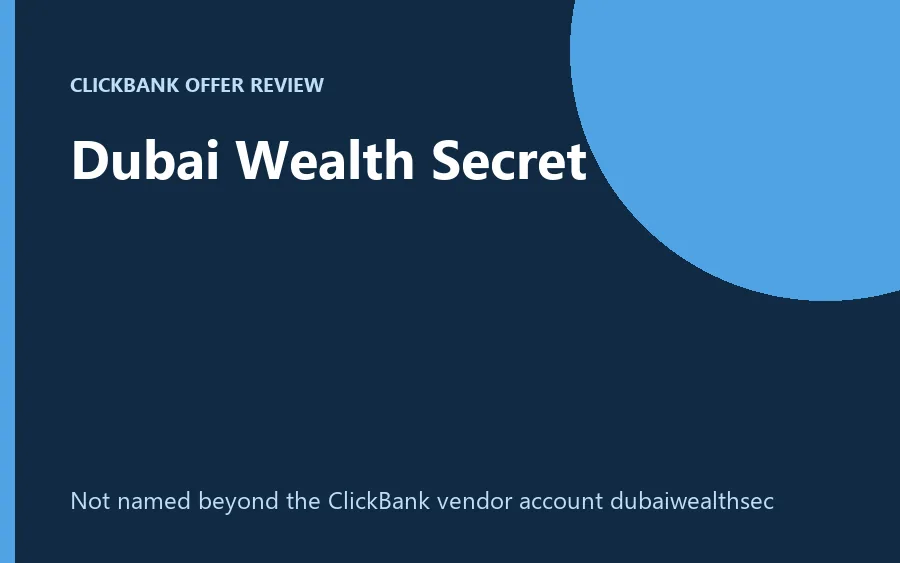 Dubai Wealth Secret audio product image