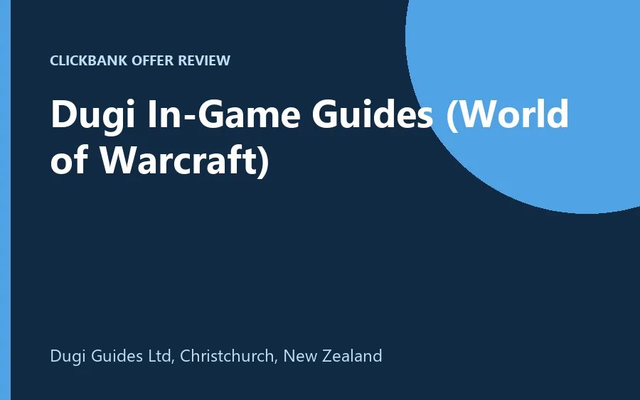 Dugi In-Game Guides for World of Warcraft product image