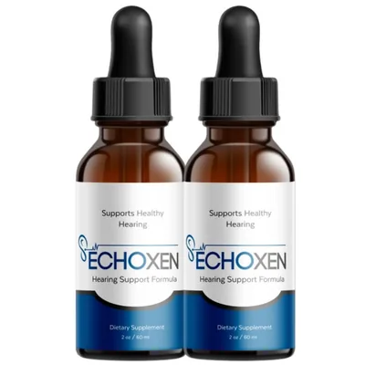 EchoXen hearing supplement bottles