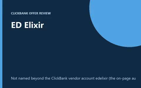 ED Elixir product cover