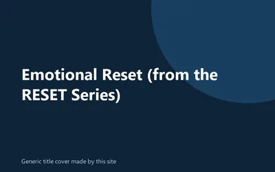 Generic title cover made by this site for Emotional Reset