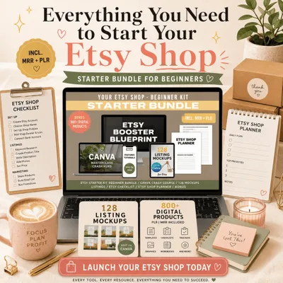 Etsy Starter Kit: Digital Bundle for Beginners product image