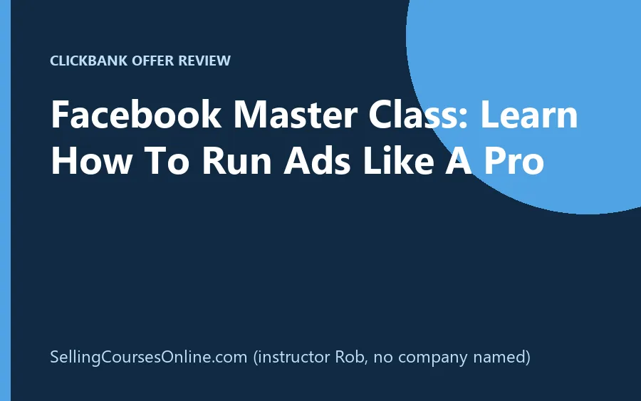 Facebook Master Class product image