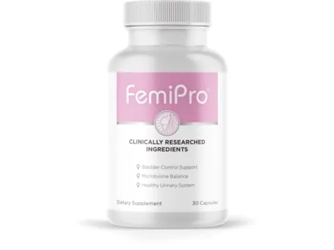 FemiPro women's health supplement bottle