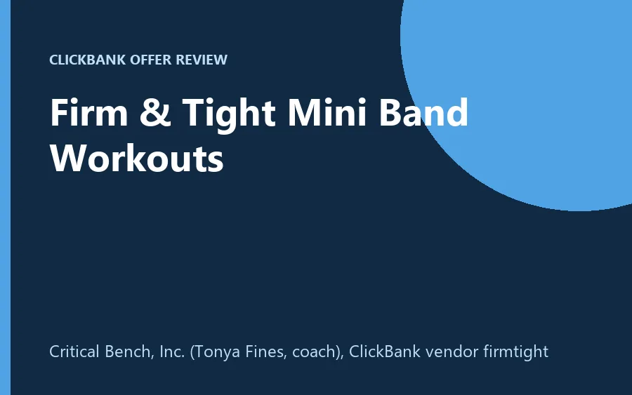 Firm & Tight Mini Band Workouts digital bundle