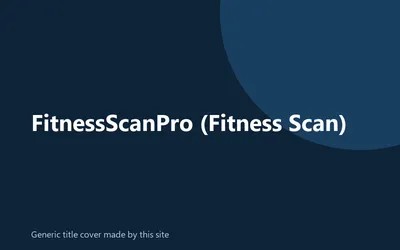 Generic title cover made by this site for FitnessScanPro