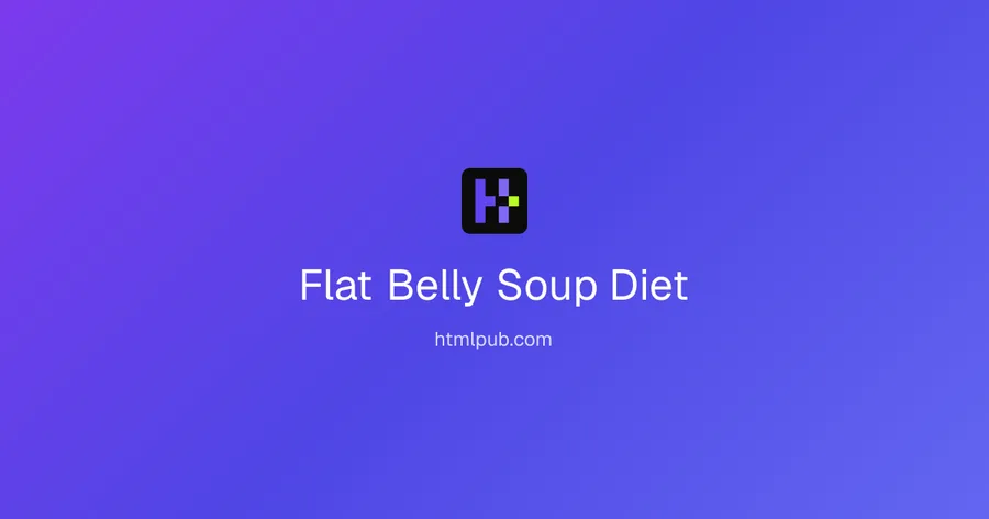 Flat Belly Soup Diet digital guide cover