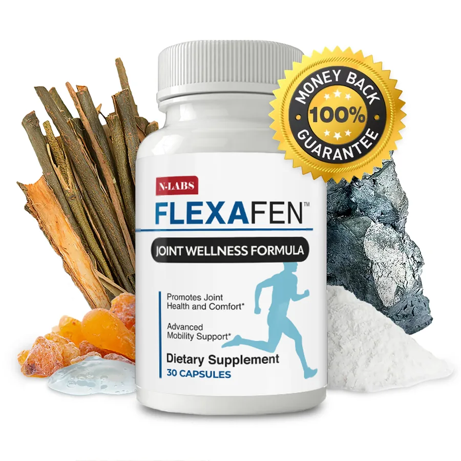 Flexafen joint supplement bottles