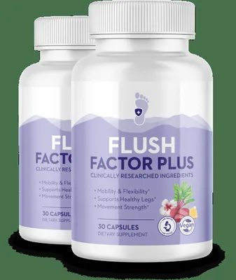 Flush Factor Plus detox supplement bottles