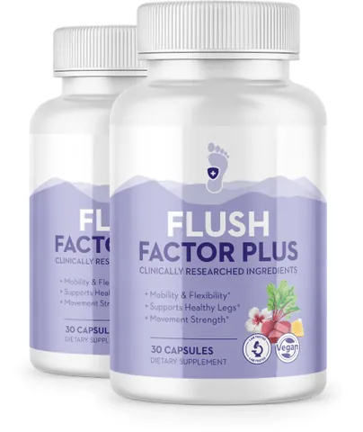 Flush Factor Plus detox supplement bottles