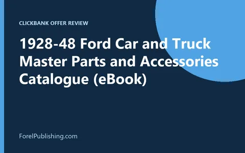 Cover of the 1928-48 Ford parts catalogue eBook