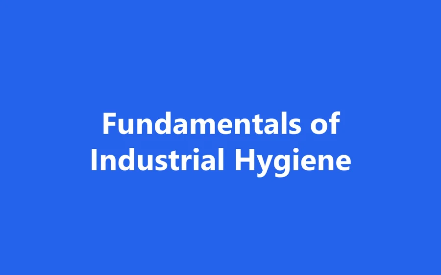 Fundamentals of Industrial Hygiene product image