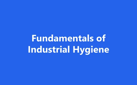 Fundamentals of Industrial Hygiene product image