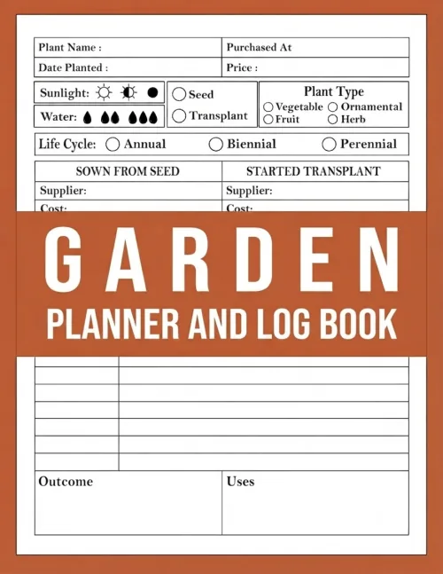 Garden Planner and Logbook printable PDF product image