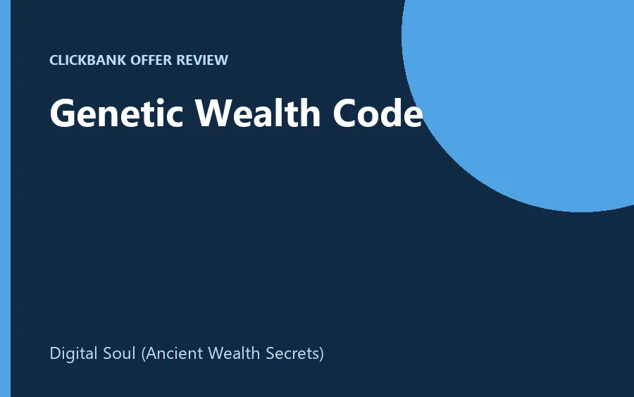 Genetic Wealth Code product page