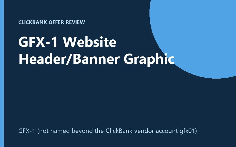 GFX-1 website header and banner graphic offer