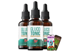 GlucoTonic blood sugar support drops bottle