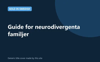 Generic title cover made by this site for the Swedish guide for neurodivergent families