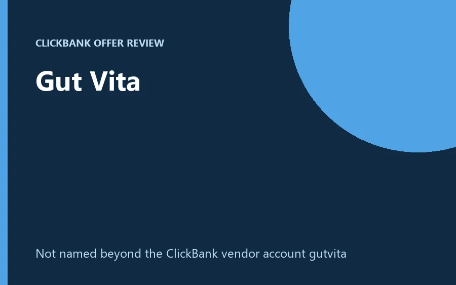 Gut Vita bottle and order page with bonus items