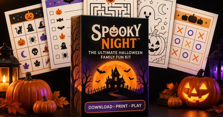 Halloween Family Fun Kit printable games by Spooky Night