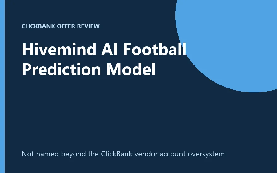 Hivemind AI football prediction model dashboard graphic