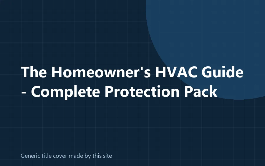 Generic title cover made by this site for The Homeowner's HVAC Guide