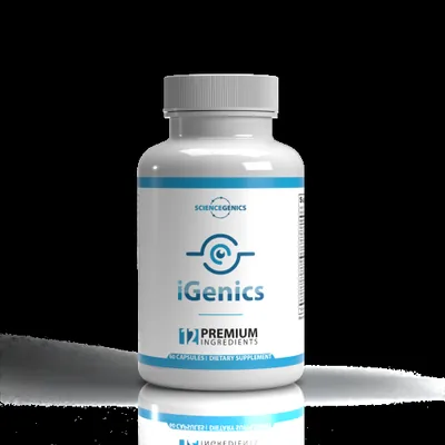 iGenics vision supplement bottle