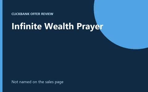 Infinite Wealth Prayer digital audio