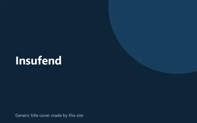 Generic title cover made by this site for Insufend