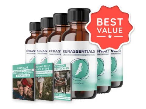 Kerassentials supplement bottles