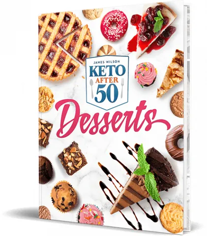 Keto After 50 Desserts cookbook cover