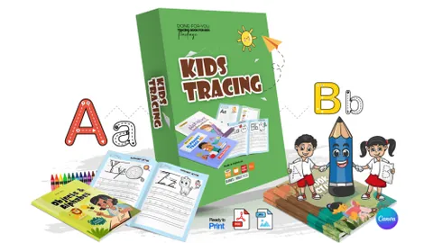 Bundle of 42 Kids Alphabet Activity Worksheets product image