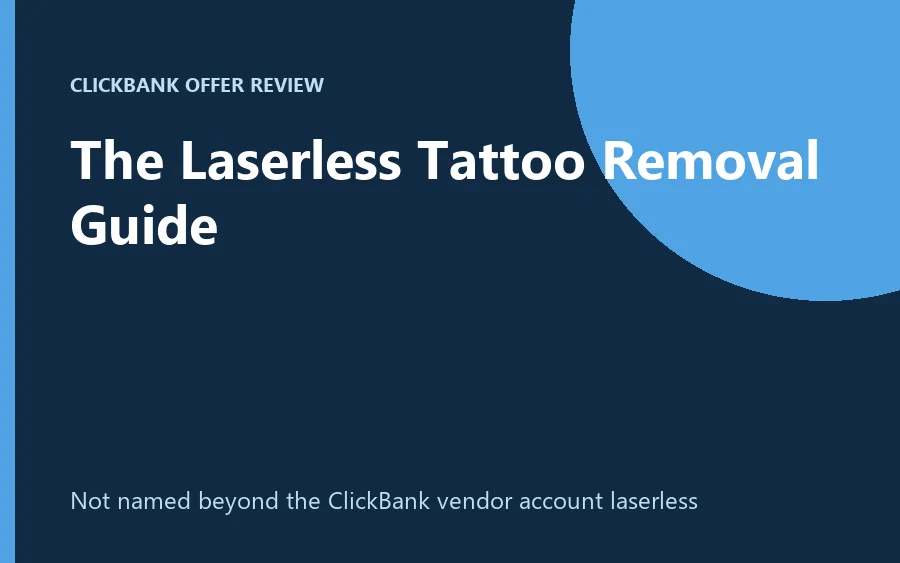 The Laserless Tattoo Removal Guide video sales page